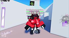He beats slut senseless then fucks her raw in roblox cumbat