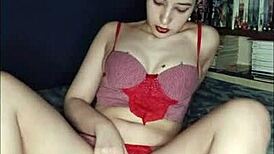 Do you like watching this horny housewife grope her big latina ass in bathroom?