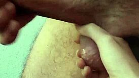 Ella drools on cock films jerk off ends cum bath real couple