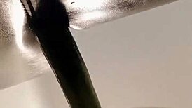 Tranny pantyhose solo dildo ass pounding crossdressing tease