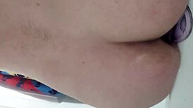 Up late riding anal dildo without chastity cage desperate to learn cum control! Sissy masturbation assfucking craves huge toy deep for explosive orgasm