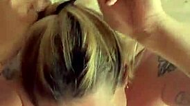 Sloppy Deepthroat Morning Blowjob Swallows Huge Cum Load