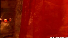 romantic asian couple massages into sensual anal lover lick fest