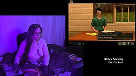 Fat brunette bares big natural tits in naked secrets playthrough