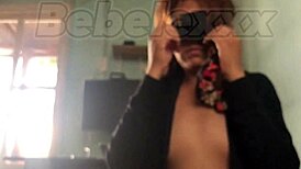 lovely blindfolded blowjob with deepthroat and sloppy cock sucking