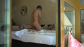 young blonde rides stepdad tattooed cock cowgirl doggystyle bliss!