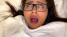 POV stepmom milf with huge cock surprise fucks tantaly doll to creampie orgasm