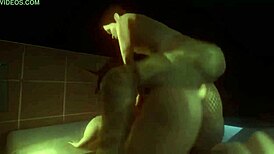 alcina dimitrescu monster cock blowjobs doggystyle and bent over cumshots