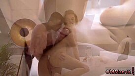 old guy enjoys time with young 18+ beauty casually.