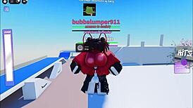 He beats slut senseless then fucks her raw in roblox cumbat