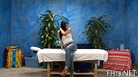 Free massage movie scenes reveal relaxing touches and sensual body oil applications