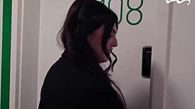 two hot brunette brazilian tattooed babes in california lick wet pussies and big asses to orgasm