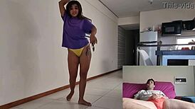 Rubia Tinder Hottie Warms Up Thick Cock Tease