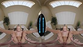 POV cute pigtailed Skylar Storm fucks roommate to pay rent