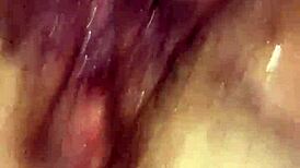 hairy bbw milf's soaked pussy gets fisted until she squirts wildly