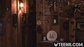 Petite Blonde In Haunted Shower Snatched For Freaky Deepthroat Creampie