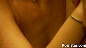 Naked Samantha Slater sucks monster cock outdoors then shaved pussy cunilingus cumshot!