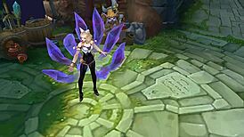 kda ahri moans sexy in korean voice ryona league 😩🔥