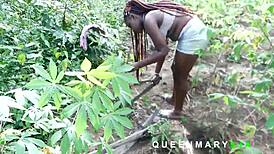 Horny bbw blonde teen rewards bush fuck with hairy pussy on big black cock