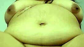 fat bbw slut fucks hard swallows thick cum from her belly ride