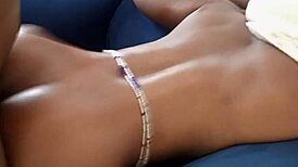 african babe screams juicy doggystyle creampie on couch