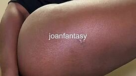 Joanfantasy flashes ebony ass then masturbates hard in bathroom lunch break!