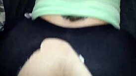 step-sis's fat ass in leggings drives daddy wild for hardcore pov pounding