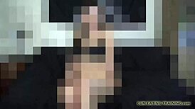 you stroke that pathetic cock and eat every drop of your cum slut