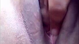 Watch Her Fingers Dance Wild on Swollen Clit!