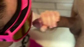 Monster Cock Deepthroats Bathroom Slut! Gagging Glory!