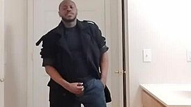 home from work fantasizing wife girlfriend garage slow cumshot