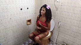 i couldn't resist pounding this tight latina teen ass bareback in the bathroom