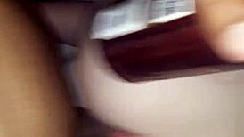 Black Cock Fucks Blonde Pussy Doggy Style