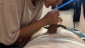 Neighbor repays cash favor with wild cowgirl ride and creampie explosion