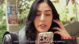 I, uh, love teaching spanish to this sexy tourist... ashley sanz shows it all