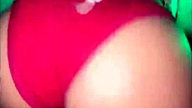 friend's latina wife grinds funk dance then takes bareback pov pounding