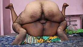 Indian Housewife Takes Hardcore Young Cock Pounding