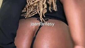 Joanfantasy flashes ebony ass then masturbates hard in bathroom lunch break!