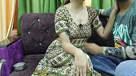 Indian shy bhabhi's ass pounded hard by landlord for smoking and boyfriends