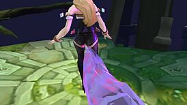 kda ahri moans sexy in korean voice ryona league 😩🔥