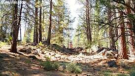 simscristian05 naked sheer hike up hill flashing public 😏🥾