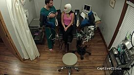 gabby lopez sold for science humiliated backstage latex gloves