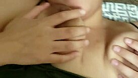 Busty native milf flaunts big tits ass and feet for creampie