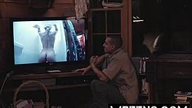 Petite Blonde In Haunted Shower Snatched For Freaky Deepthroat Creampie