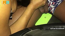 hey babe watch my slutty wife suck this huge black cock in the car while calling her cuck hubby