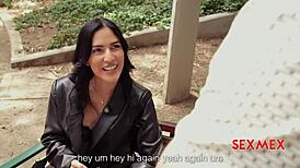 I, uh, love teaching spanish to this sexy tourist... ashley sanz shows it all