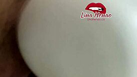 Horny teen twerks fingers tight pussy squirts orgasm outdoors