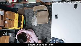 hey thief, lp officer rips clothes and punishes your pussy in garage rough?