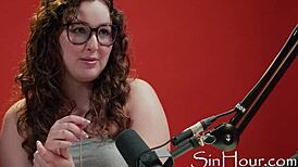 cute curly brunette leana lovings nerdy casting interview reveal