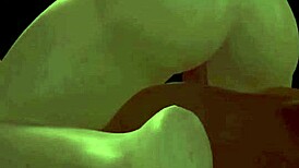 big tits blonde rides cock cowgirl in 3d pov